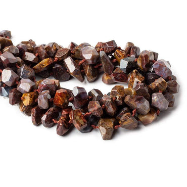 11x9-14x10mm Pietersite side drilled faceted nuggets 16 inch 31 beads (ONLINE ORDER ONLY)