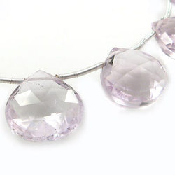 Pink Amethyst Heart Briolette (ONLINE ORDER ONLY)