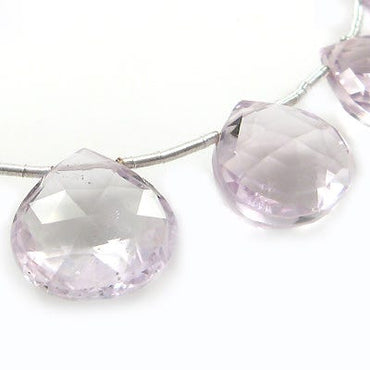 Pink Amethyst Heart Briolette (ONLINE ORDER ONLY)