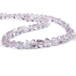 6-7mm Pink Amethyst Straight Drill Trillion Beads 16 inch 64 pieces (ONLINE ORDER ONLY)