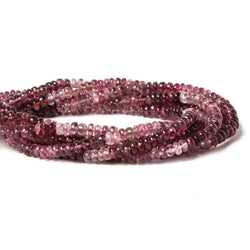 3.5mm Shaded Pink Spinel Plain Rondelle Beads 16 inch 196 pieces (ONLINE ORDER ONLY)