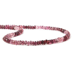 3.5mm Shaded Pink Spinel Plain Rondelle Beads 16 inch 196 pieces (ONLINE ORDER ONLY)