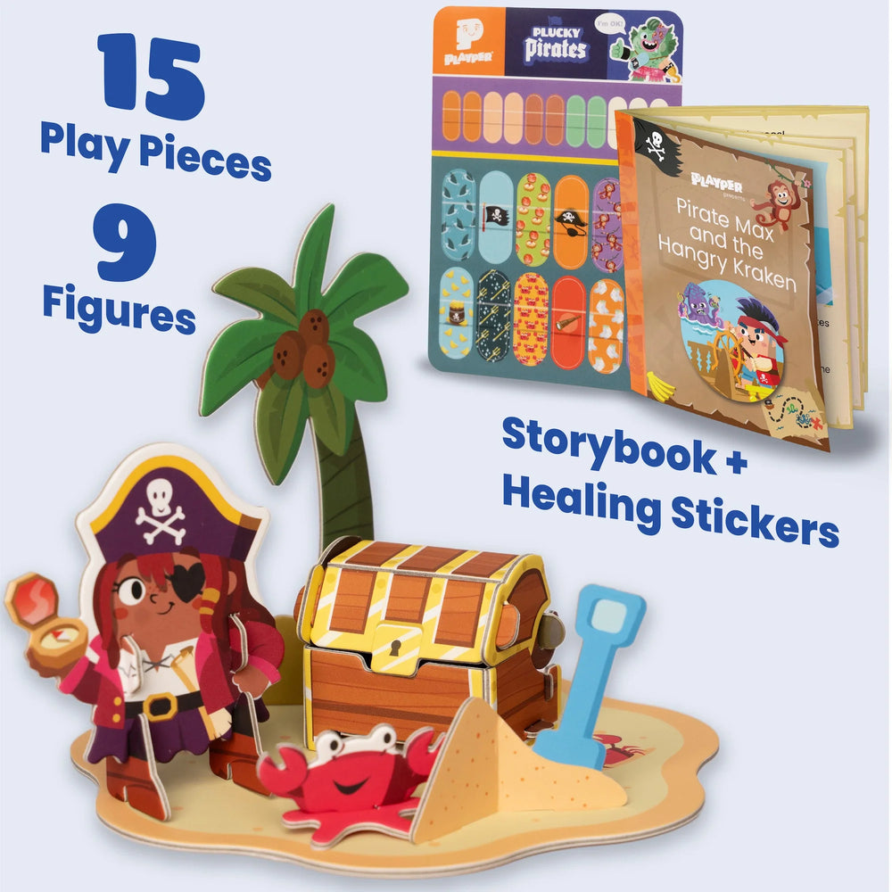 Plucky Pirates Banana-Rama Pirate Ship Playset (50% off) (ONLINE ORDER ONLY)