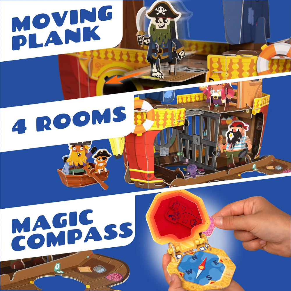 Plucky Pirates Banana-Rama Pirate Ship Playset (50% off) (ONLINE ORDER ONLY)