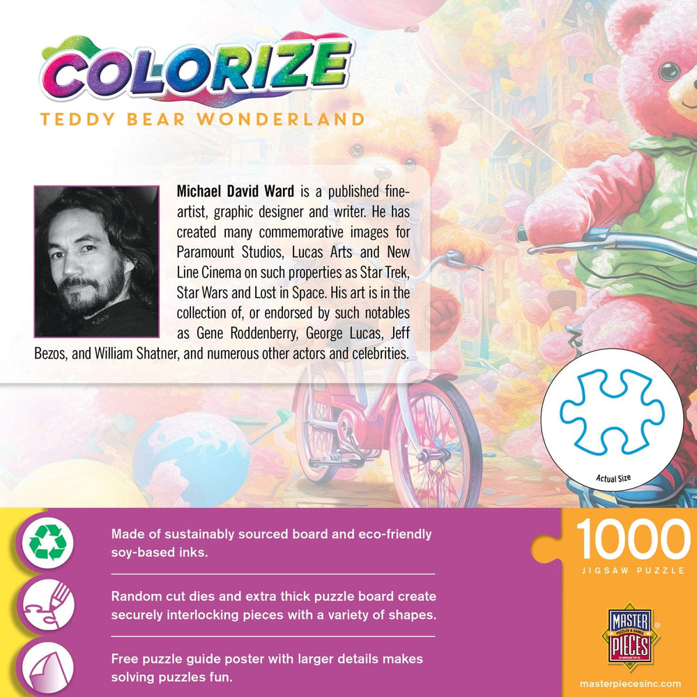 Colorize - Teddy Bear Wonderland 1000 Piece Jigsaw Puzzle (ONLINE ORDER ONLY)