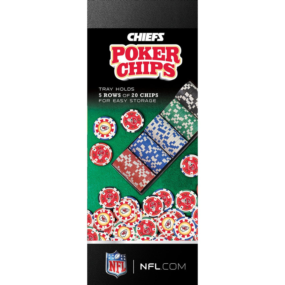 Kansas City Chiefs 100 Piece Poker Chips (ONLINE ORDER ONLY)