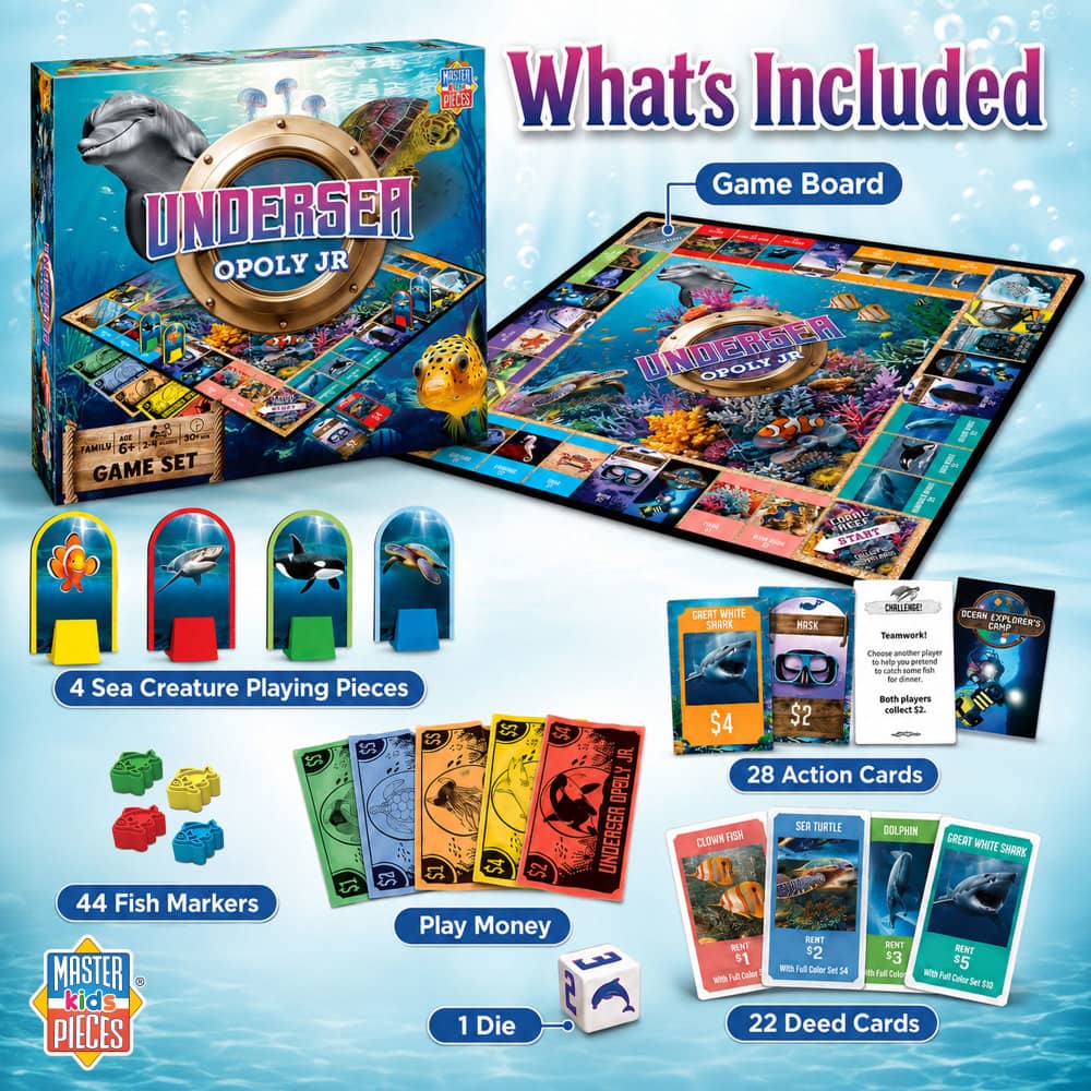 Undersea Opoly Junior Board Game