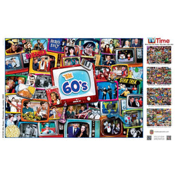 TV Time - 60's Shows 1000 Piece Jigsaw Puzzle (ONLINE ORDER ONLY)