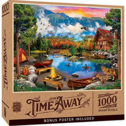 Time Away - Sunset Canoe 1000 Piece Jigsaw Puzzle (ONLINE ORDER ONLY)