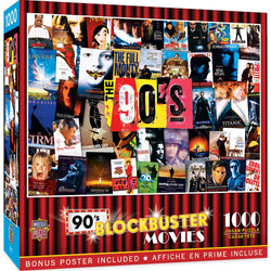 Blockbusters - 90's Movies 1000 Piece Jigsaw Puzzle