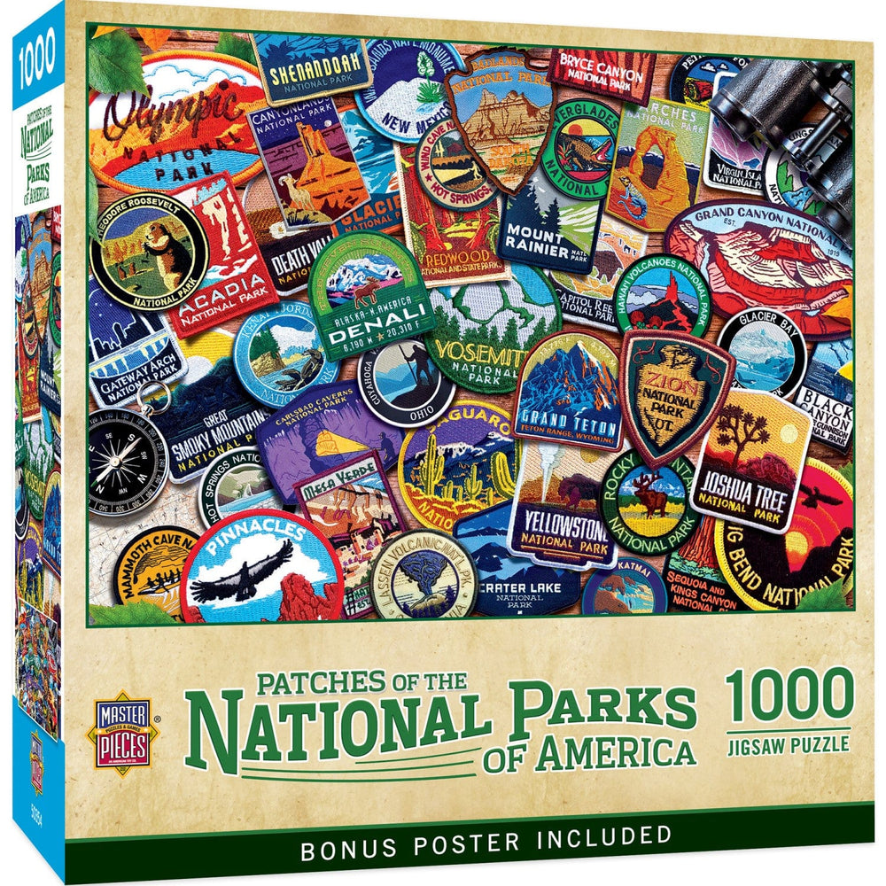 Patches of the National Parks 1000 Piece Jigsaw Puzzle (ONLINE ORDER ONLY)