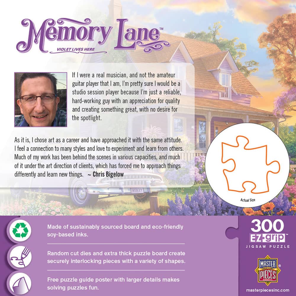 Memory Lane - Violet Lives Here 300 Piece EZ Grip Jigsaw Puzzle (ONLINE ORDER ONLY)