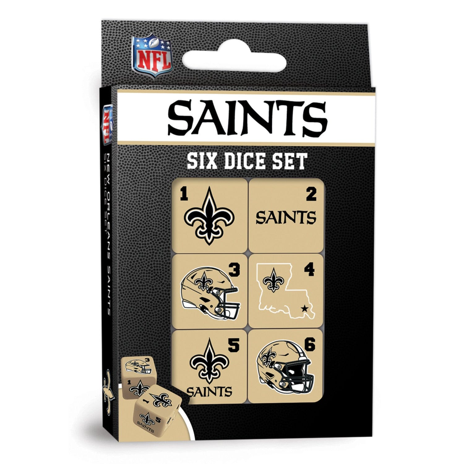 New Orleans Saints Dice Set - 19mm (ONLINE ORDER ONLY)