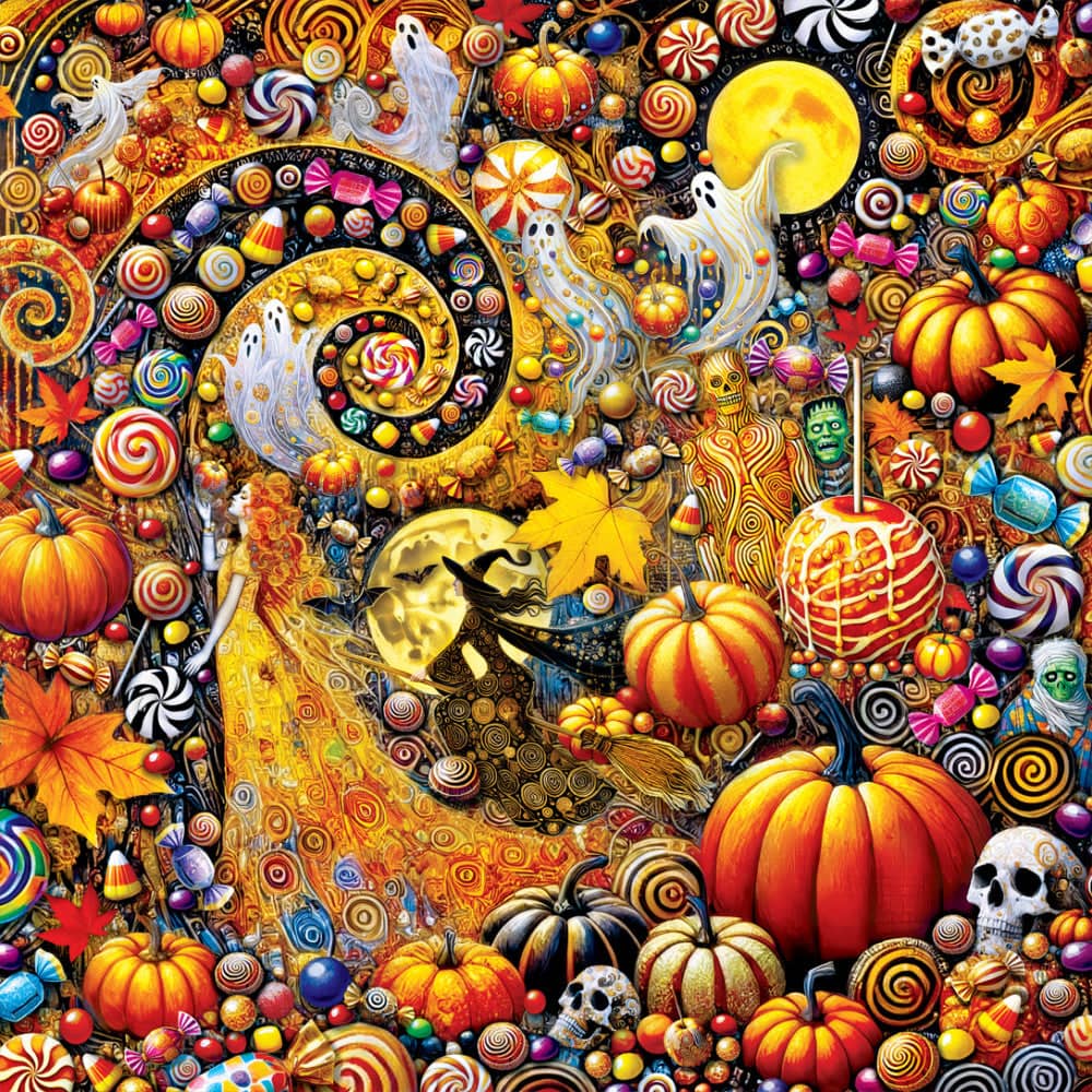 Halloween - Witchlight Whirl 1000 Piece Jigsaw Puzzle