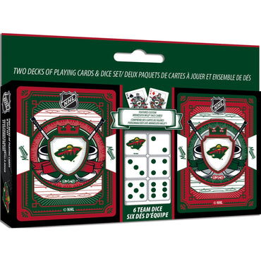 Minnesota Wild - 2-Pack Playing Cards & Dice Set (ONLINE ORDER ONLY)