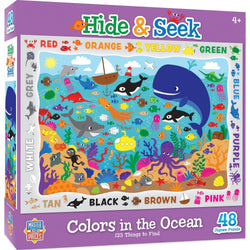 Hide & Seek - Colors in the Ocean 48 Piece Jigsaw Puzzle (ONLINE ORDER ONLY)
