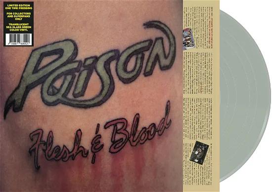 Poison - Flesh & Blood (Translucent Sea Glass Colored Vinyl) [Vinyl] (ONLINE ORDER ONLY)