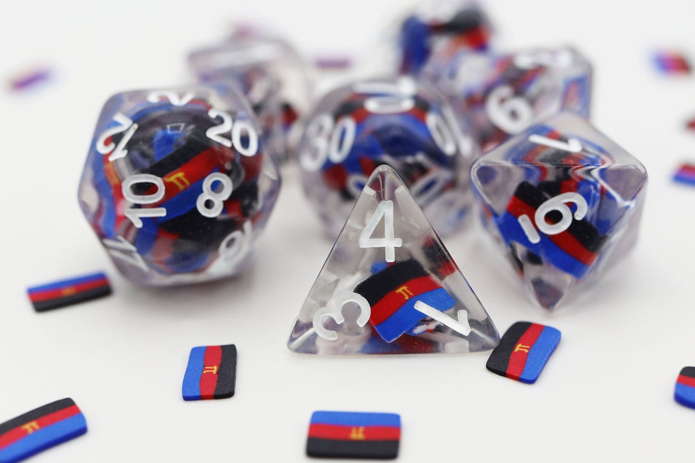 Foam Brain Games Pride Flag RPG Dice Set (ONLINE ORDER ONLY)