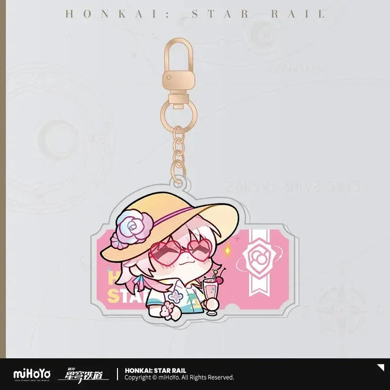 Honkai: Star Rail Pom-Pom Exhibition Series Acrylic Keychain