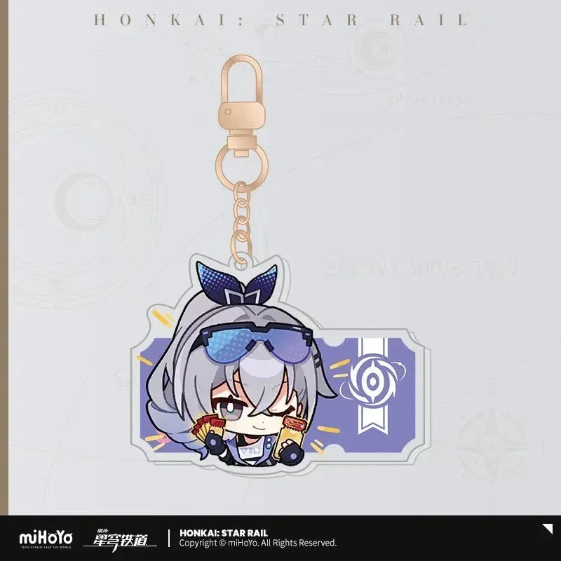Honkai: Star Rail Pom-Pom Exhibition Series Acrylic Keychain