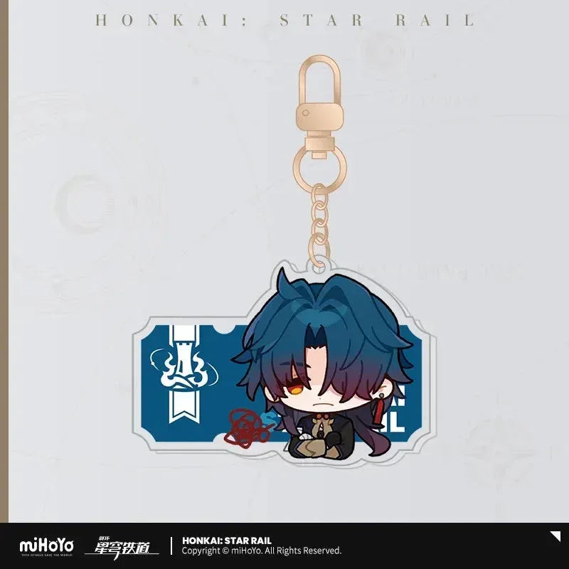 Honkai: Star Rail Pom-Pom Exhibition Series Acrylic Keychain
