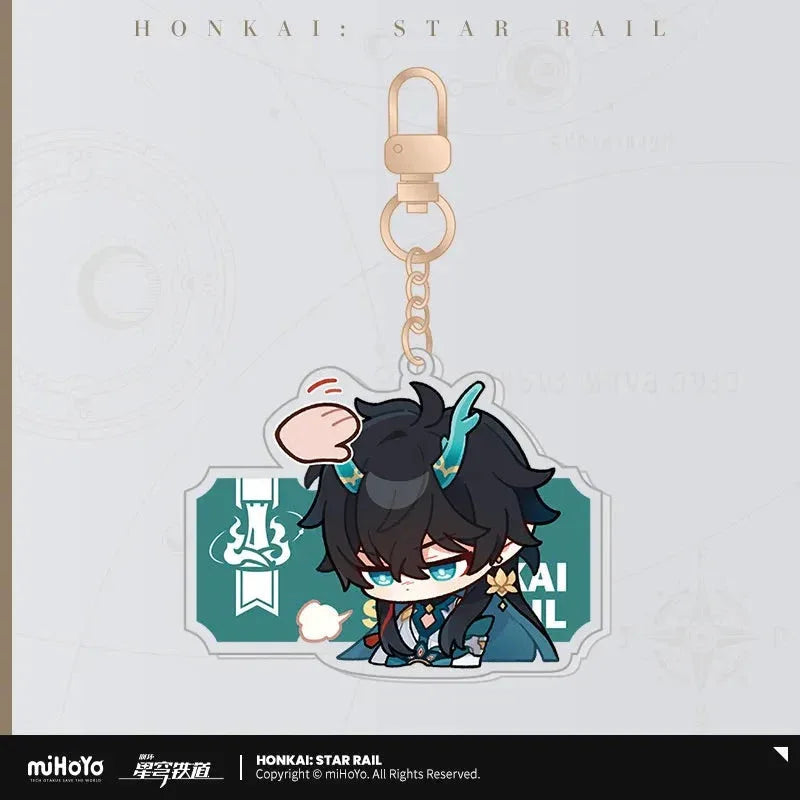 Honkai: Star Rail Pom-Pom Exhibition Series Acrylic Keychain