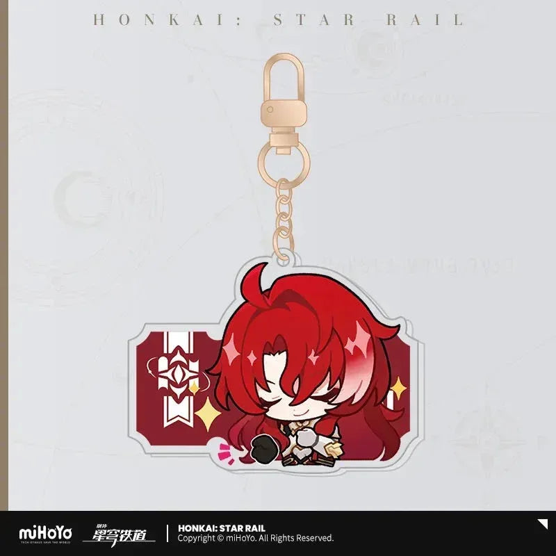 Honkai: Star Rail Pom-Pom Exhibition Series Acrylic Keychain