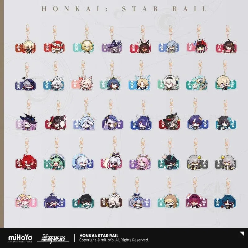 Honkai: Star Rail Pom-Pom Exhibition Series Acrylic Keychain