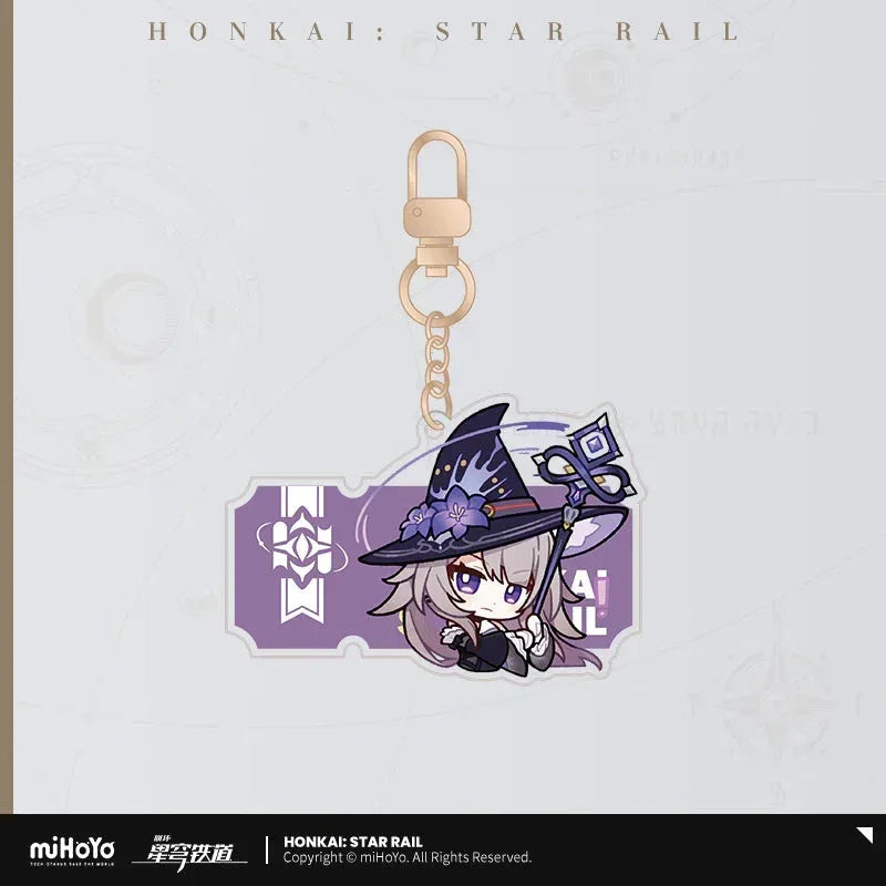 Honkai: Star Rail Pom-Pom Exhibition Series Acrylic Keychain