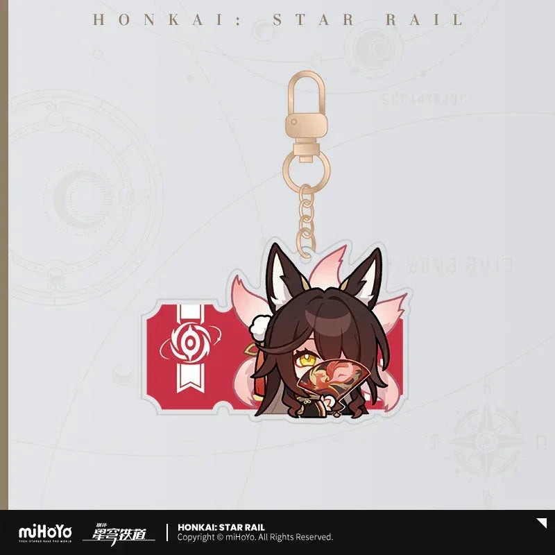 Honkai: Star Rail Pom-Pom Exhibition Series Acrylic Keychain