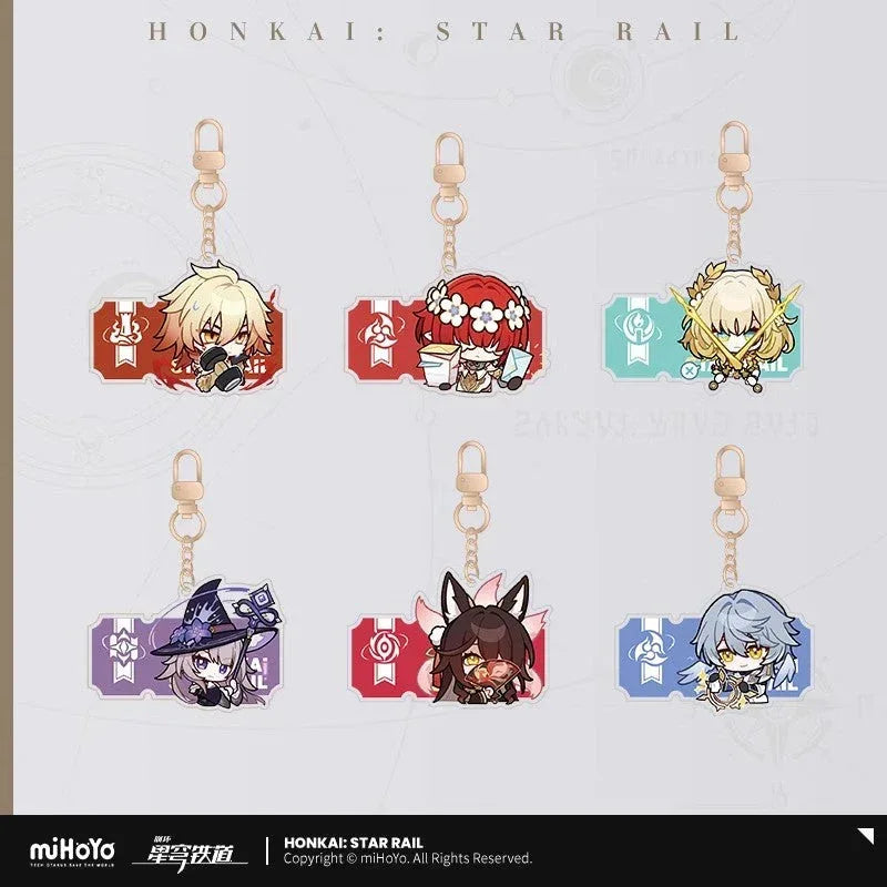Honkai: Star Rail Pom-Pom Exhibition Series Acrylic Keychain