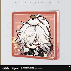 Honkai: Star Rail Pom-Pom Exhibition Series Acrylic Glitter Quicksand Refrigerator Magnets