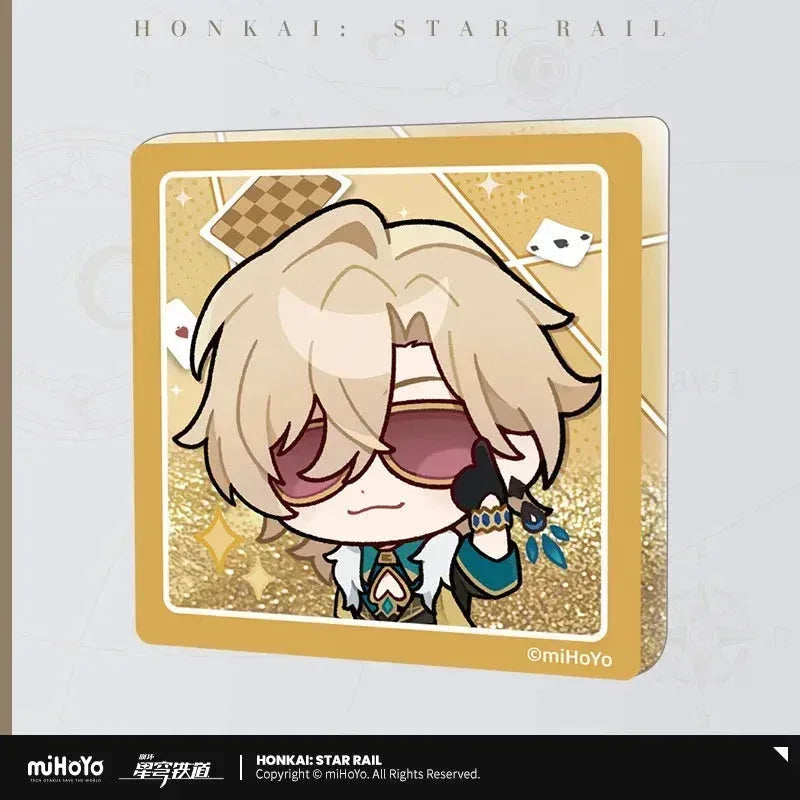 Honkai: Star Rail Pom-Pom Exhibition Series Acrylic Glitter Quicksand Refrigerator Magnets