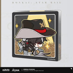 Honkai: Star Rail Pom-Pom Exhibition Series Acrylic Glitter Quicksand Refrigerator Magnets