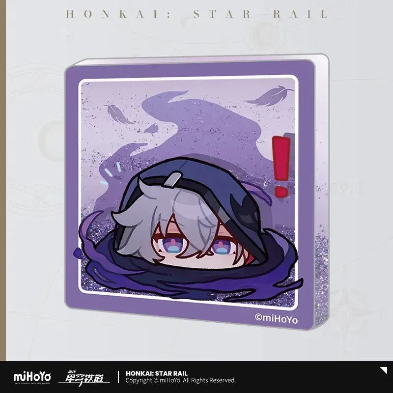 Honkai: Star Rail Pom-Pom Exhibition Series Acrylic Glitter Quicksand Refrigerator Magnets