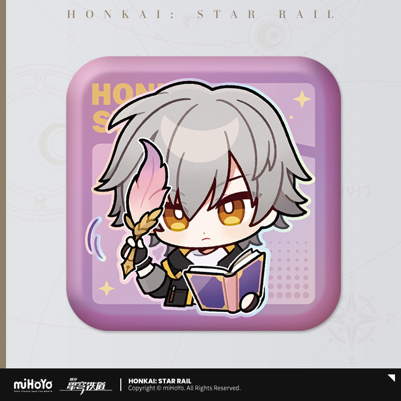 Pom-Pom Exhibition Series Square Tinplate Badge (ONLINE ORDER ONLY)