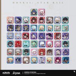Pom-Pom Exhibition Series Square Tinplate Badge (ONLINE ORDER ONLY)