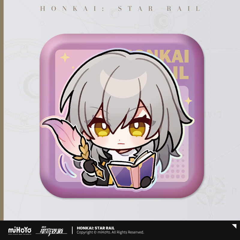 Pom-Pom Exhibition Series Square Tinplate Badge (ONLINE ORDER ONLY)