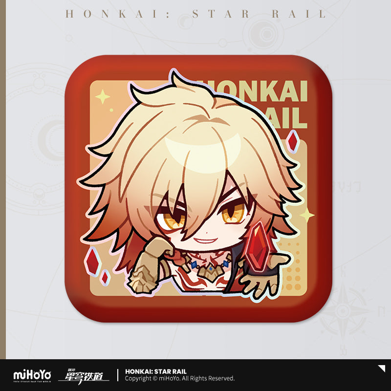 Pom-Pom Exhibition Series Square Tinplate Badge (ONLINE ORDER ONLY)
