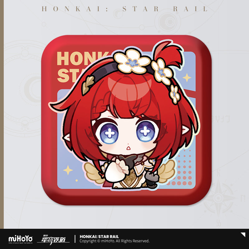 Pom-Pom Exhibition Series Square Tinplate Badge (ONLINE ORDER ONLY)