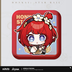 Pom-Pom Exhibition Series Square Tinplate Badge (ONLINE ORDER ONLY)