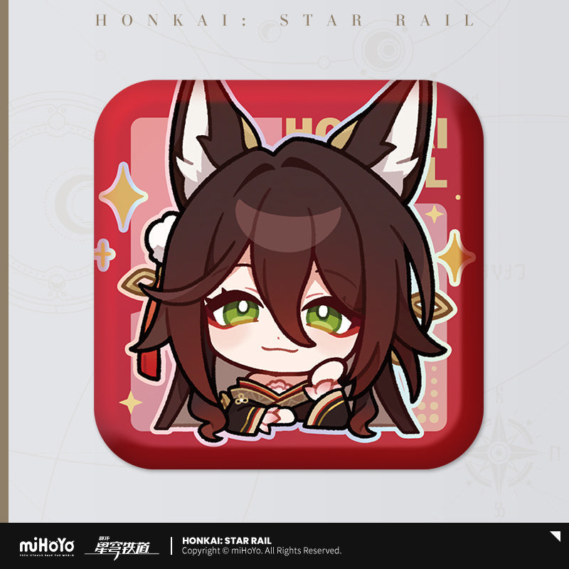 Pom-Pom Exhibition Series Square Tinplate Badge (ONLINE ORDER ONLY)