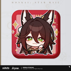 Pom-Pom Exhibition Series Square Tinplate Badge (ONLINE ORDER ONLY)