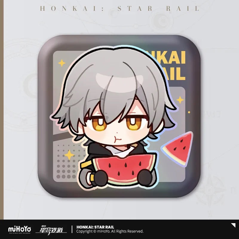 Pom-Pom Exhibition Series Square Tinplate Badge (ONLINE ORDER ONLY)