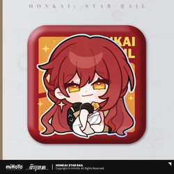 Pom-Pom Exhibition Series Square Tinplate Badge (ONLINE ORDER ONLY)
