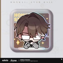 Pom-Pom Exhibition Series Square Tinplate Badge (ONLINE ORDER ONLY)