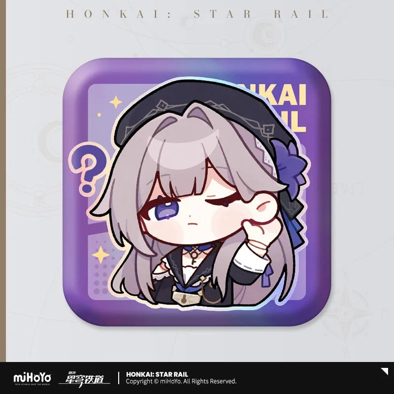 Pom-Pom Exhibition Series Square Tinplate Badge (ONLINE ORDER ONLY)