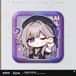 Pom-Pom Exhibition Series Square Tinplate Badge (ONLINE ORDER ONLY)