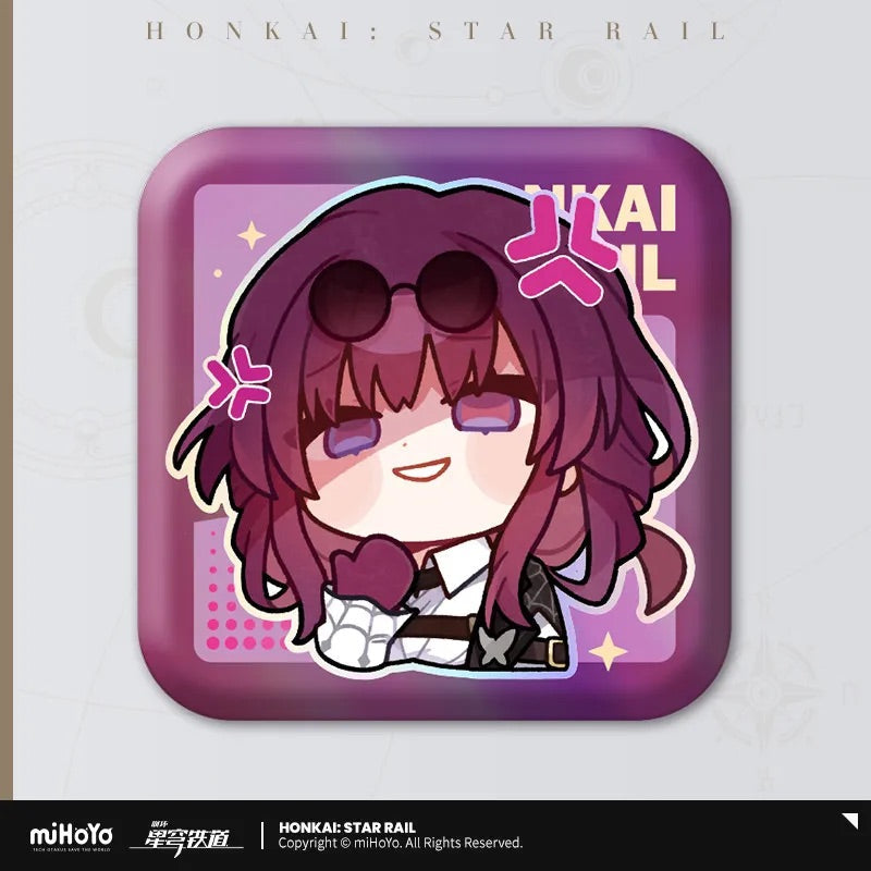 Pom-Pom Exhibition Series Square Tinplate Badge (ONLINE ORDER ONLY)