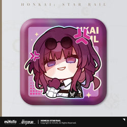 Pom-Pom Exhibition Series Square Tinplate Badge (ONLINE ORDER ONLY)